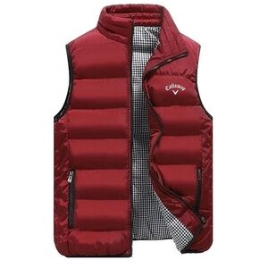 Callaway Men's Burgundy Quilted Vest